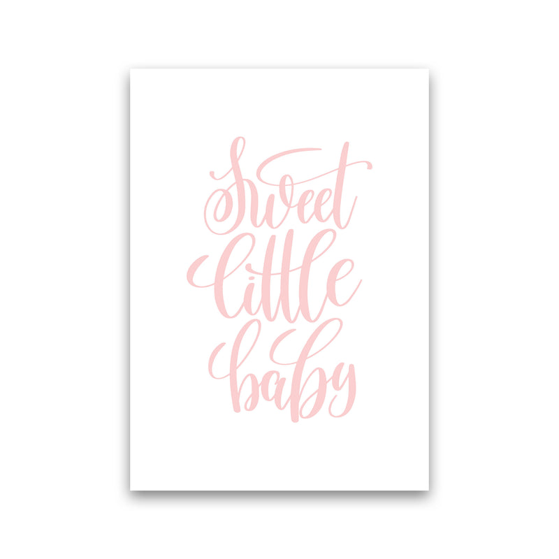 Sweet Little Baby Pink Framed Nursey Wall Art Print Print Only