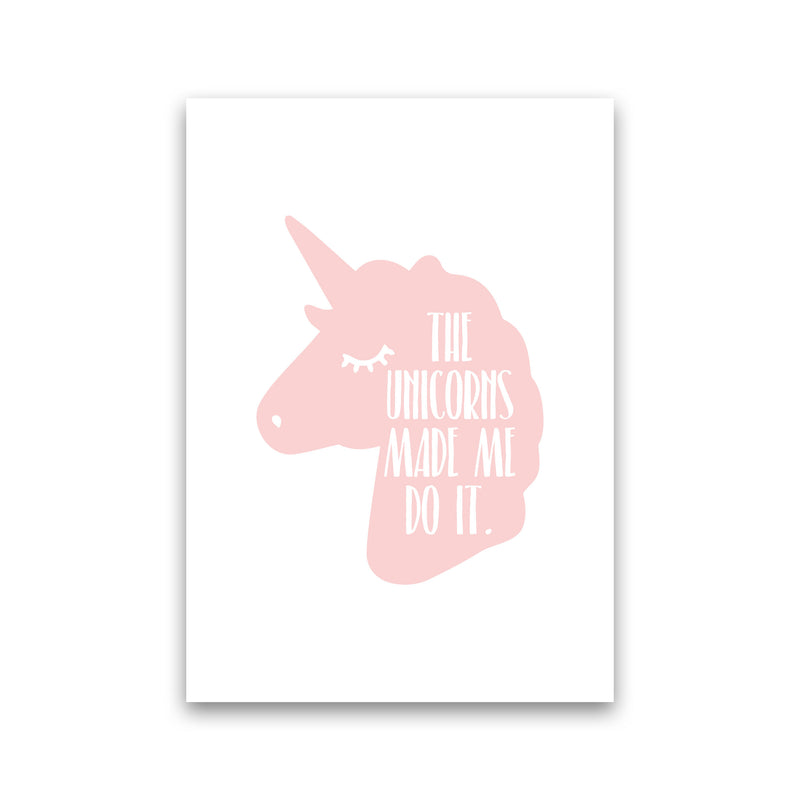 The Unicorns Made Me Do It Framed Nursey Wall Art Print Print Only