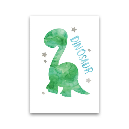 Dinosaur Watercolour Modern Print Print Only