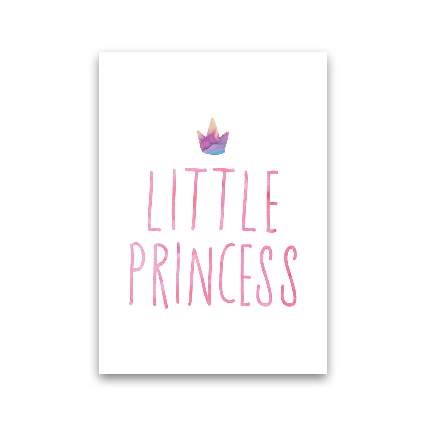 Little Princess Watercolour Modern Print Print Only