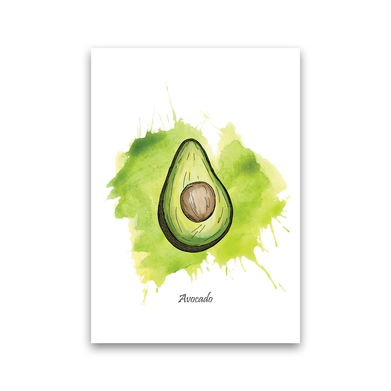 Avocado Modern Print, Framed Kitchen Wall Art Print Only