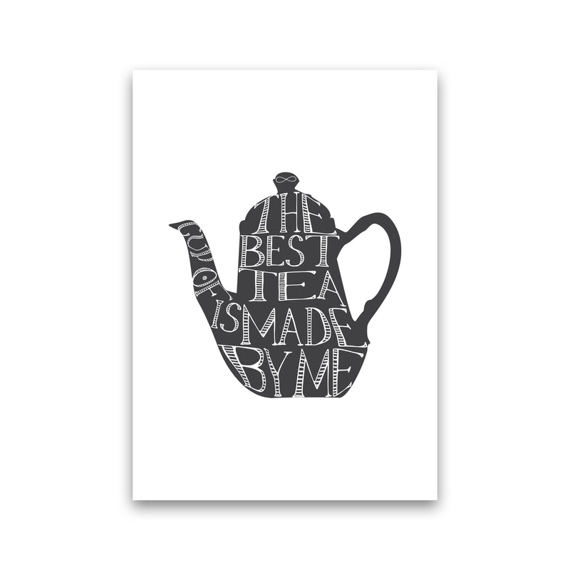 Tea Pot Portrait Modern Print, Framed Kitchen Wall Art Print Only