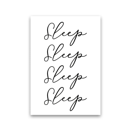 Sleep Modern Print Print Only