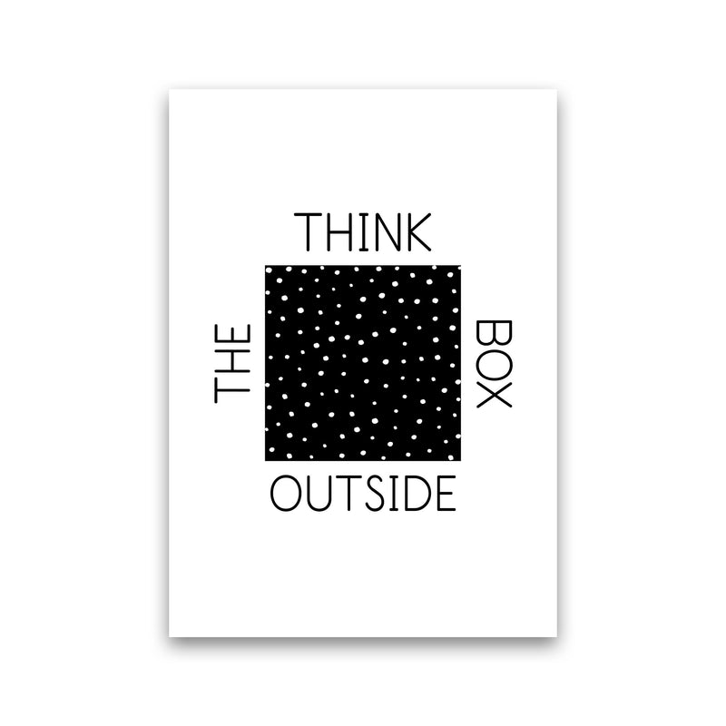 Think Outside The Box Modern Print Print Only