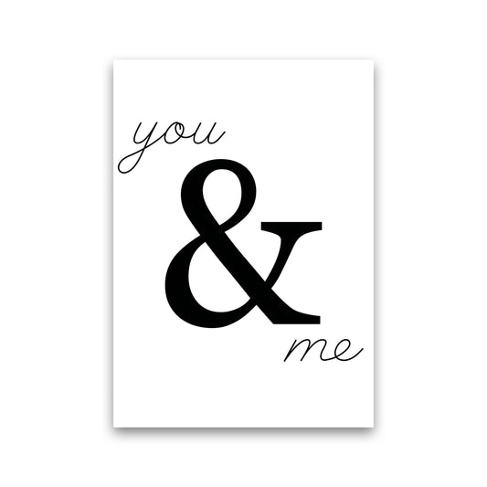 You & Me Modern Print Print Only