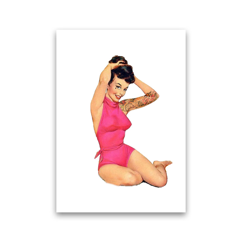 Retro Pin Up Girl Modern Print Print Only