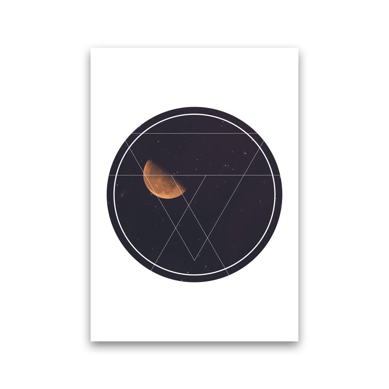 Black Moon Circle Modern Print Print Only