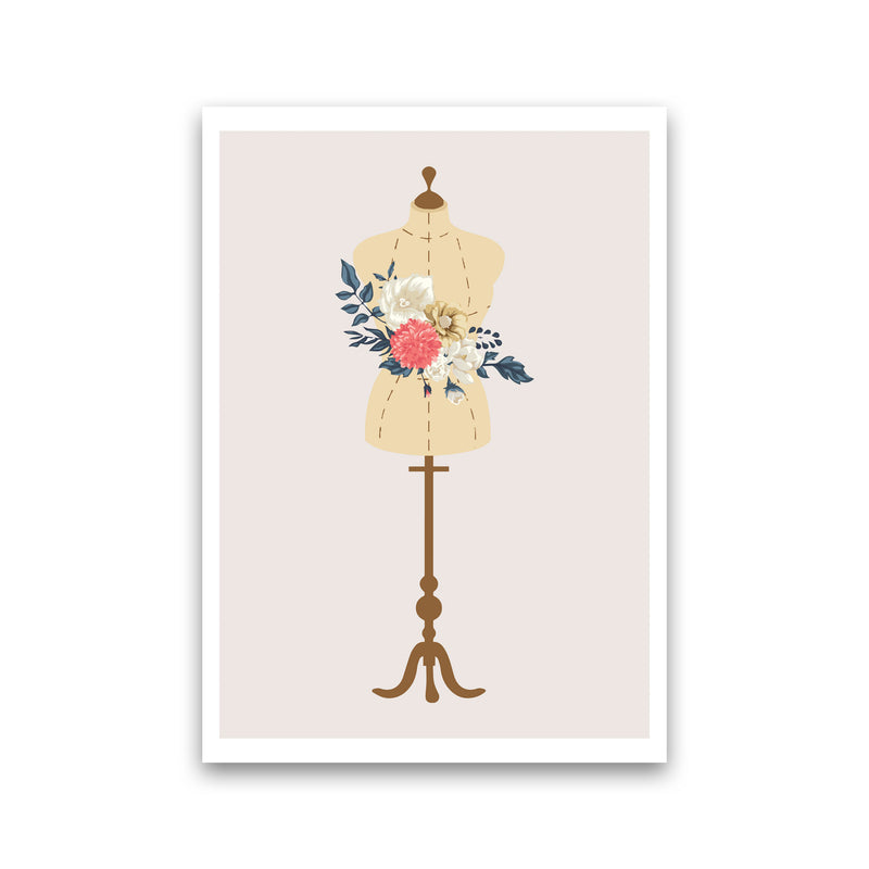 Floral Manikin Modern Print Print Only