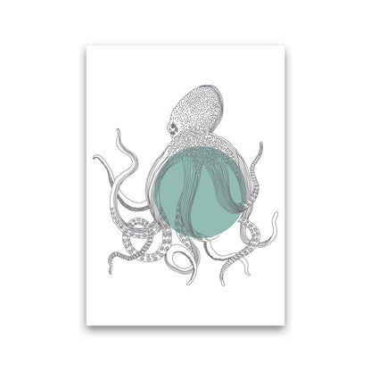 Marine Animals Octopus Modern Print Animal Art Print Print Only