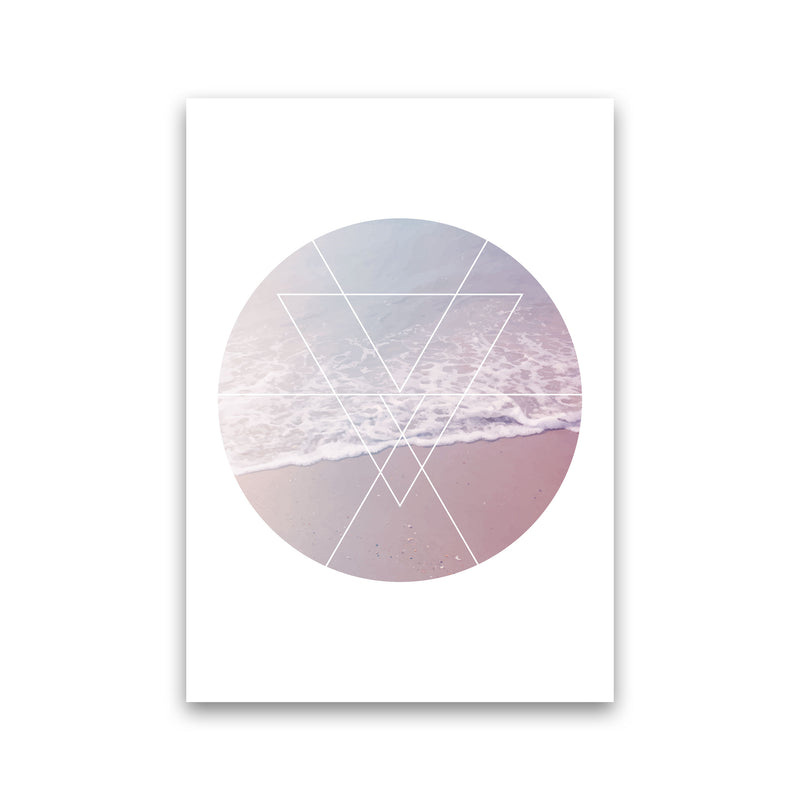 Pink And Blue Abstract Tide Modern Print Print Only
