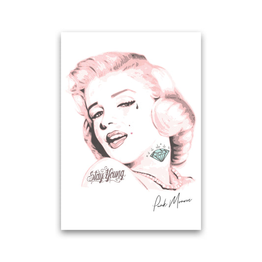 Pink Punk Monroe Modern Print Print Only