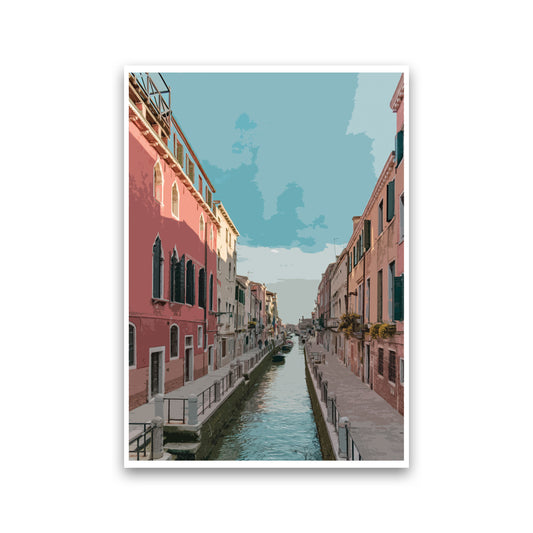 Venice Portrait 2 Modern Print Print Only
