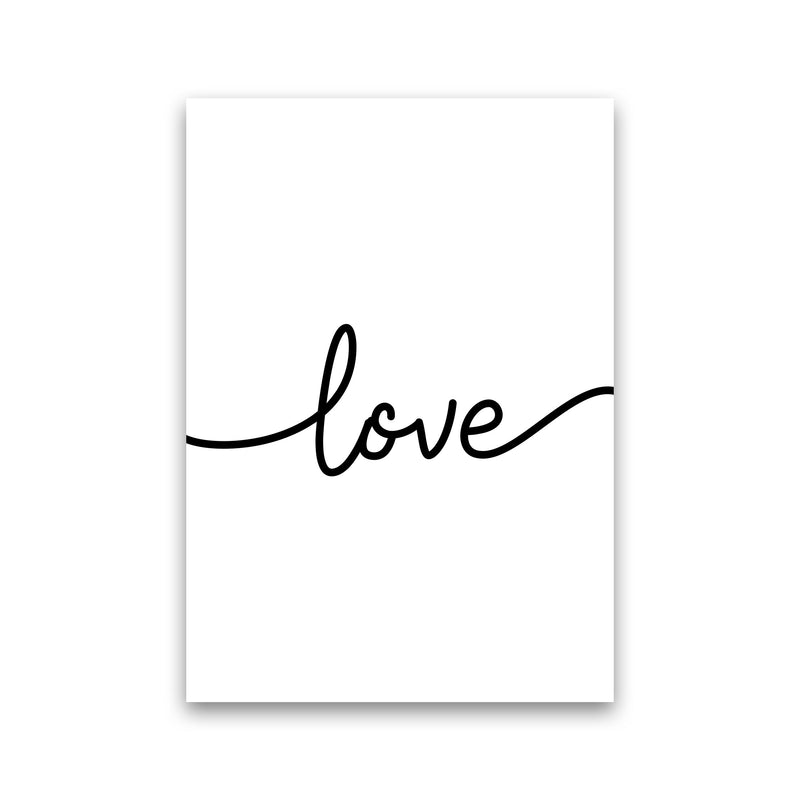 Love Framed Typography Wall Art Print Print Only
