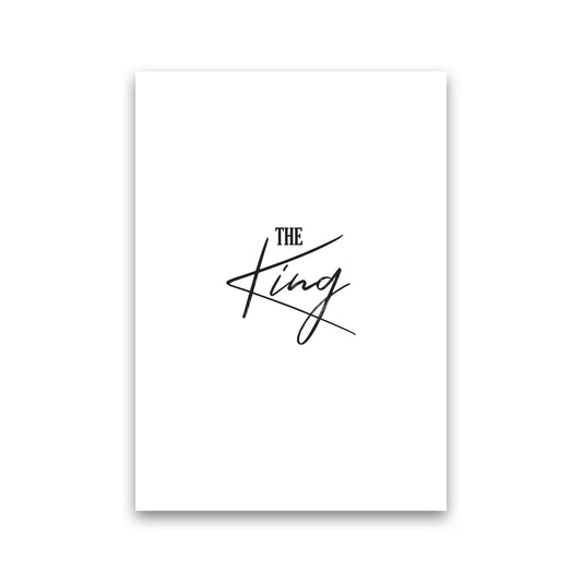 The King Modern Print Print Only