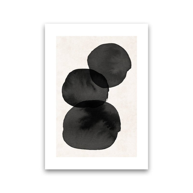Nude And Pearl Stacked Stones  Art Print by Pixy Paper Print Only