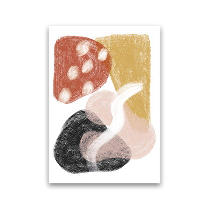 Dalia Chalk Mix Match Shapes  Art Print by Pixy Paper Print Only