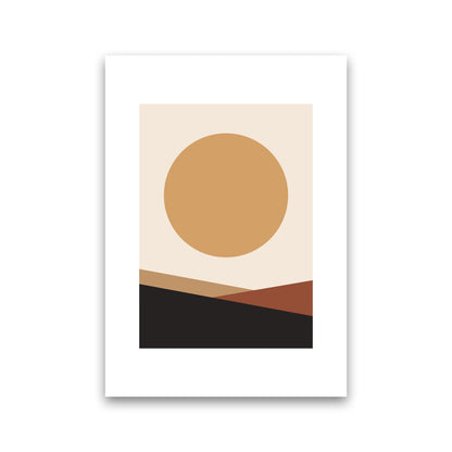 Mica Sand Big Sun N17  Art Print by Pixy Paper Print Only