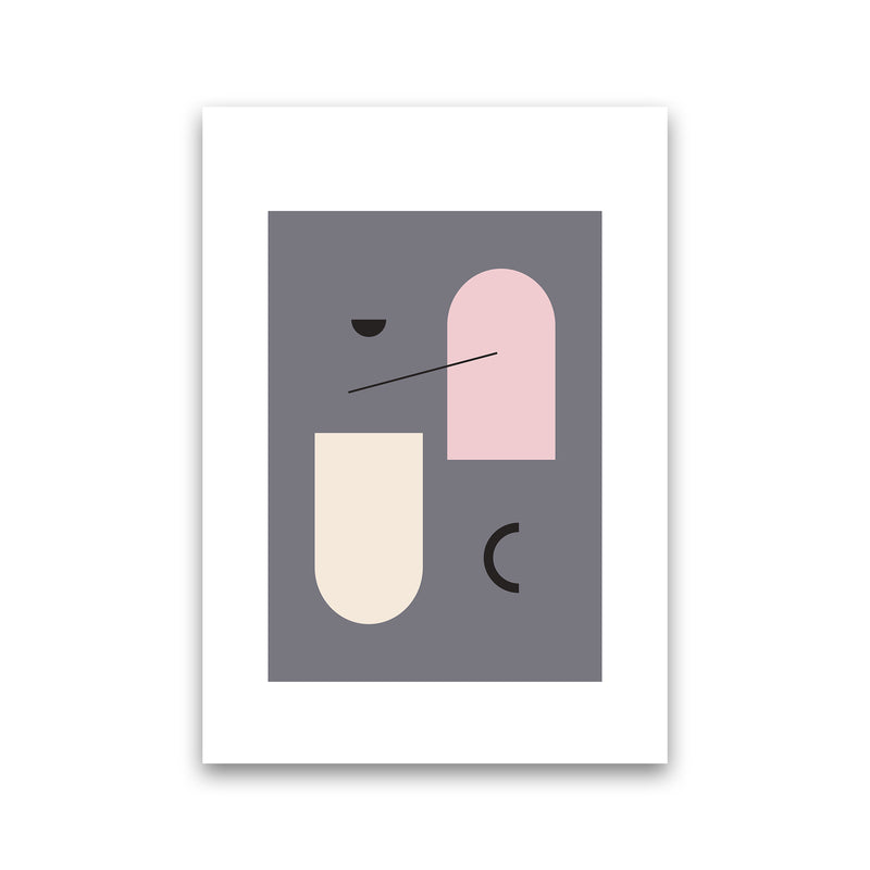 Mila Abstract Pink N5  Art Print by Pixy Paper Print Only