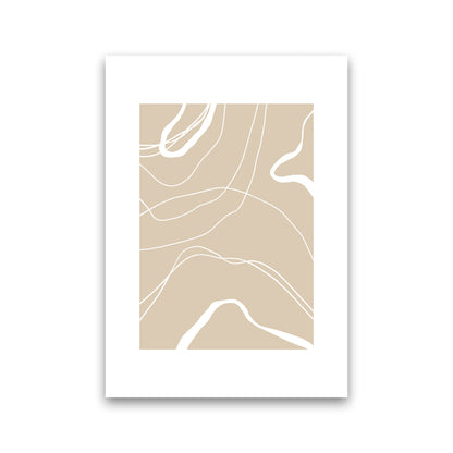 Mica Sand Swirls N24  Art Print by Pixy Paper Print Only