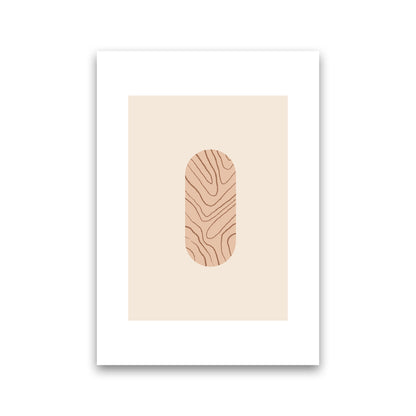 Mica Sand Leaf N12  Art Print by Pixy Paper Print Only
