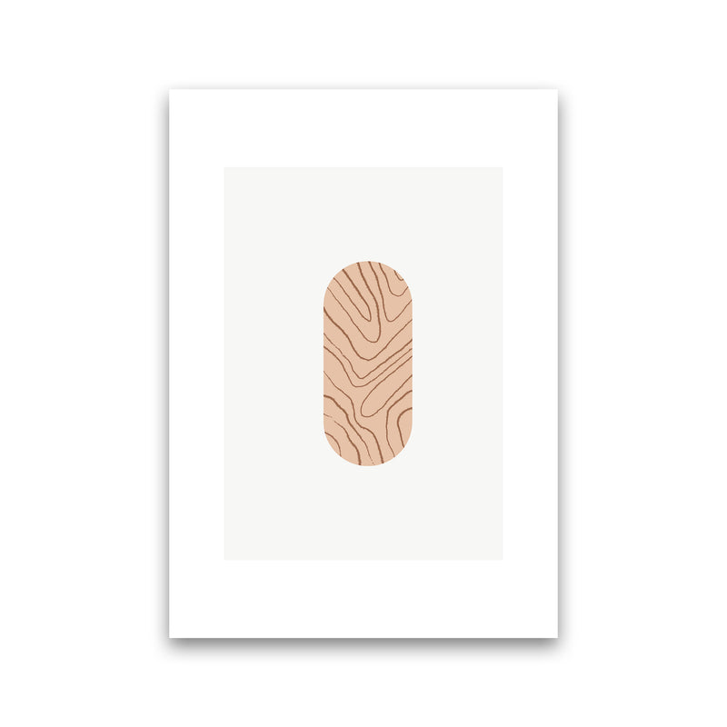 Mila Leaf Pink N2  Art Print by Pixy Paper Print Only
