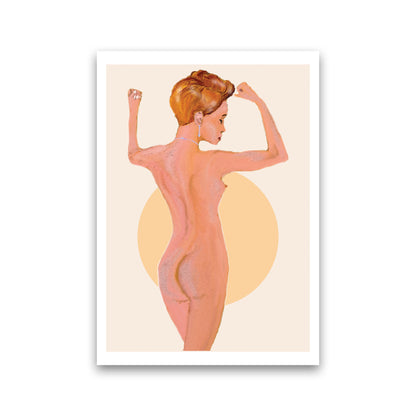 Nude Woman  Art Print by Pixy Paper Print Only