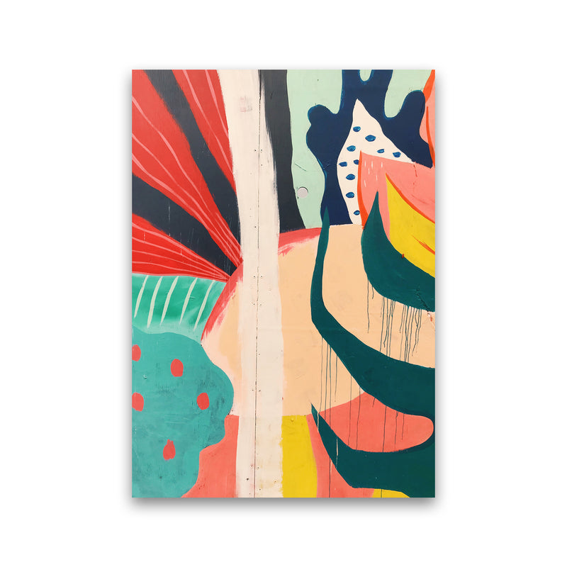 Painted Abstract Shapes  Art Print by Pixy Paper Print Only