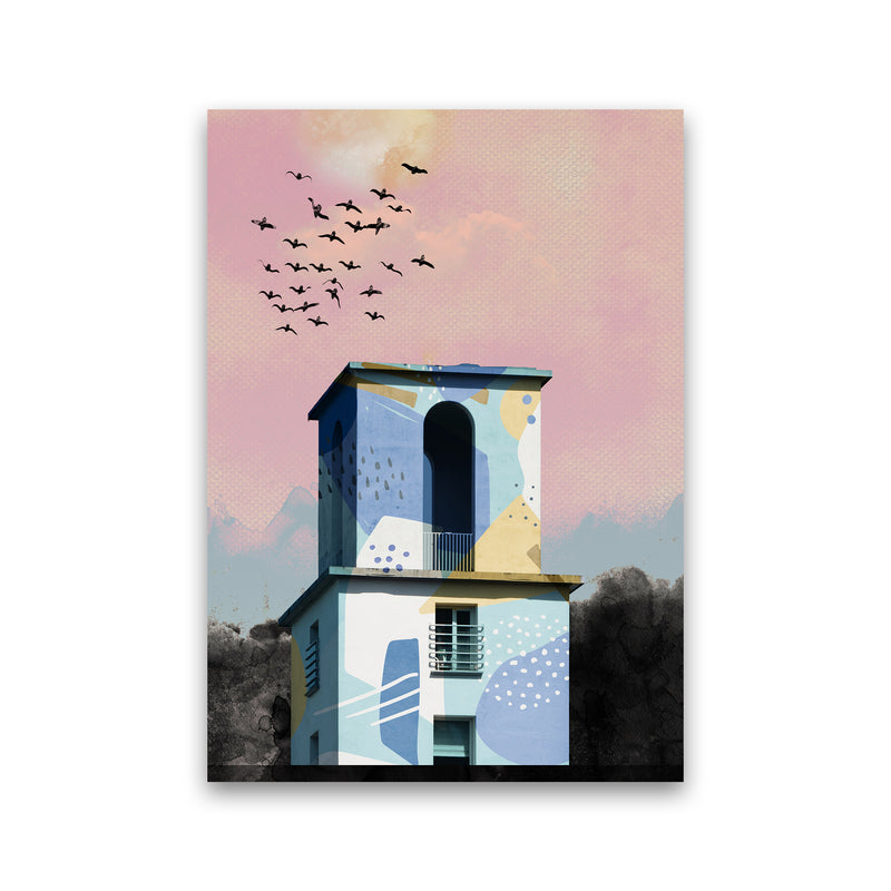 Pop Art Concrete Tower  Art Print by Pixy Paper Print Only