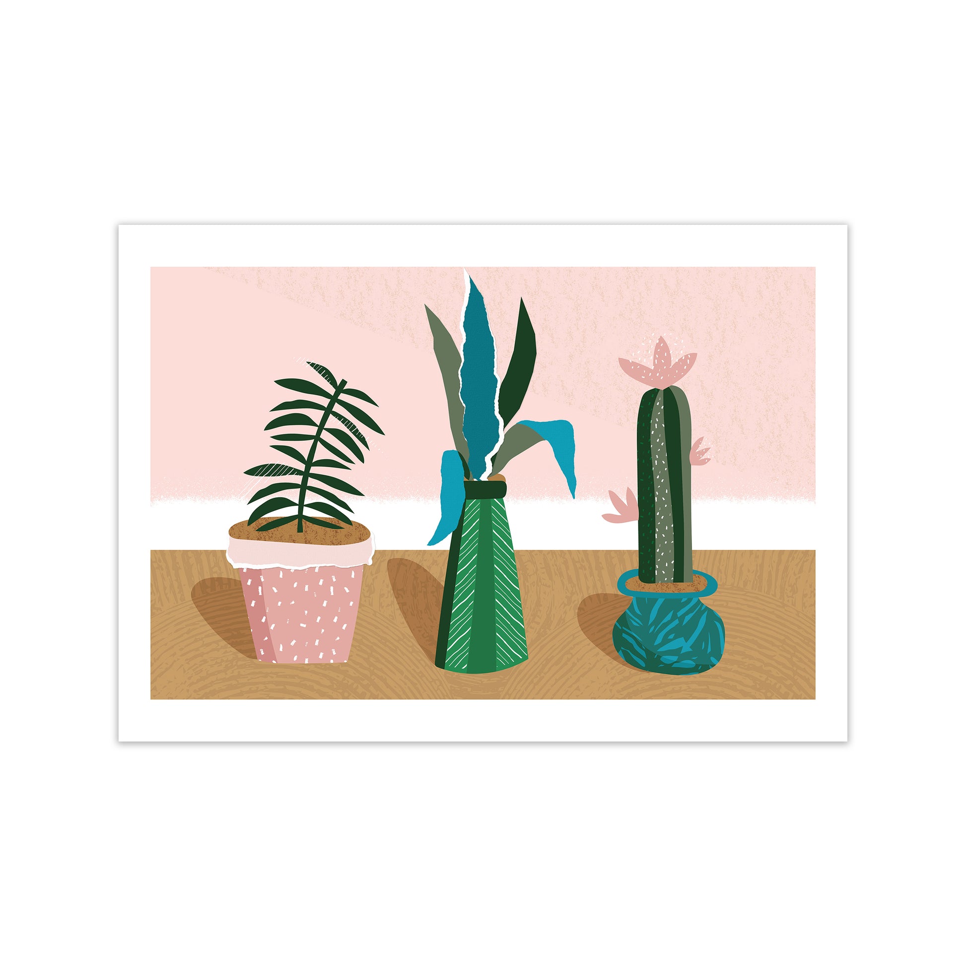 Plant Collection Jungle Abstract  Art Print by Pixy Paper Print Only