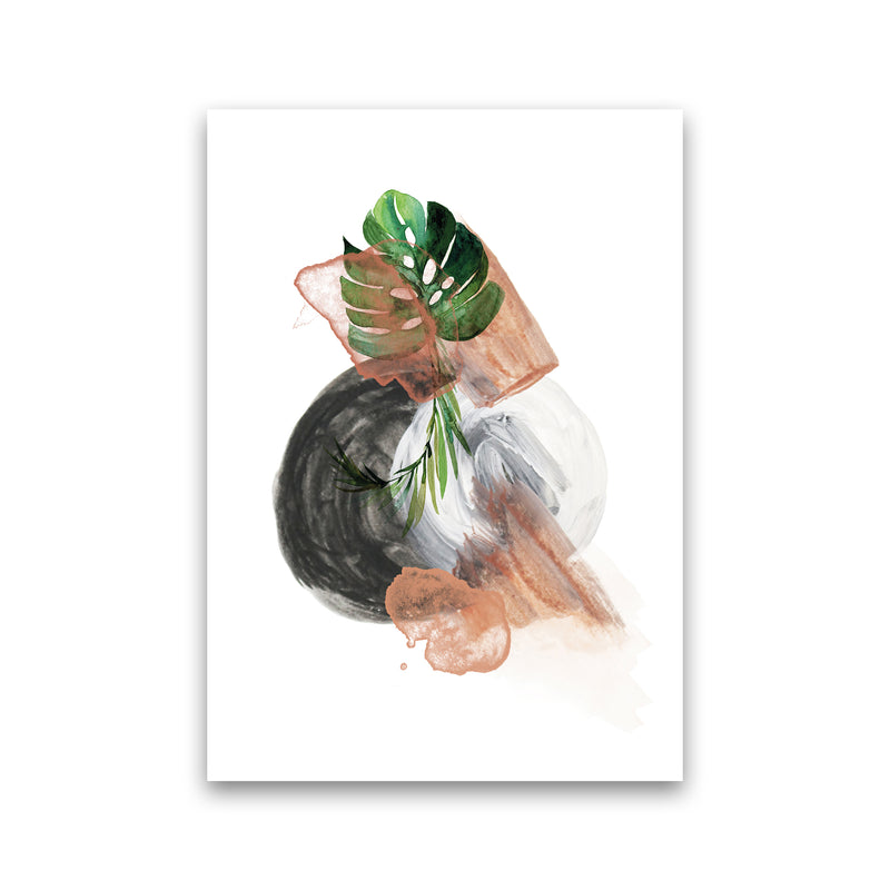 Round Exotic Abstract  Art Print by Pixy Paper Print Only
