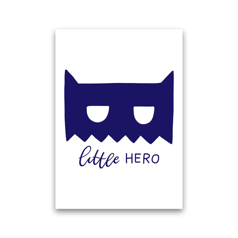 Little Hero Mask Navy Super Scandi  Art Print by Pixy Paper Print Only