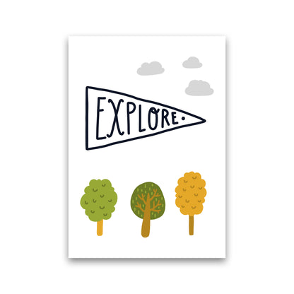 Little Explorer Sign  Art Print by Pixy Paper Print Only
