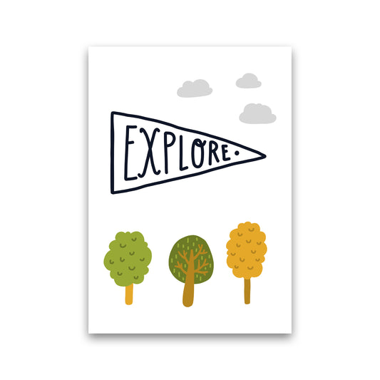Little Explorer Sign  Art Print by Pixy Paper Print Only