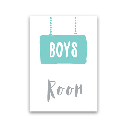 Boys Room Mint  Art Print by Pixy Paper Print Only