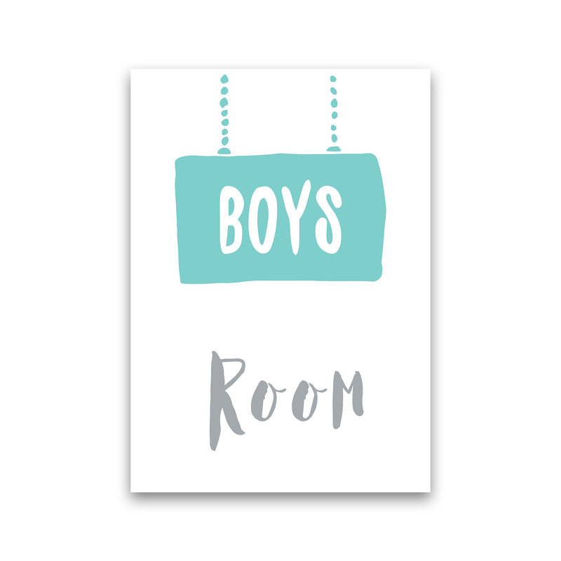 Boys Room Mint  Art Print by Pixy Paper Print Only