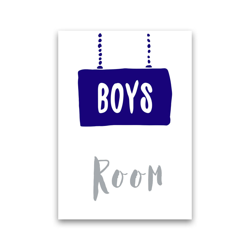 Boys Room Navy  Art Print by Pixy Paper Print Only