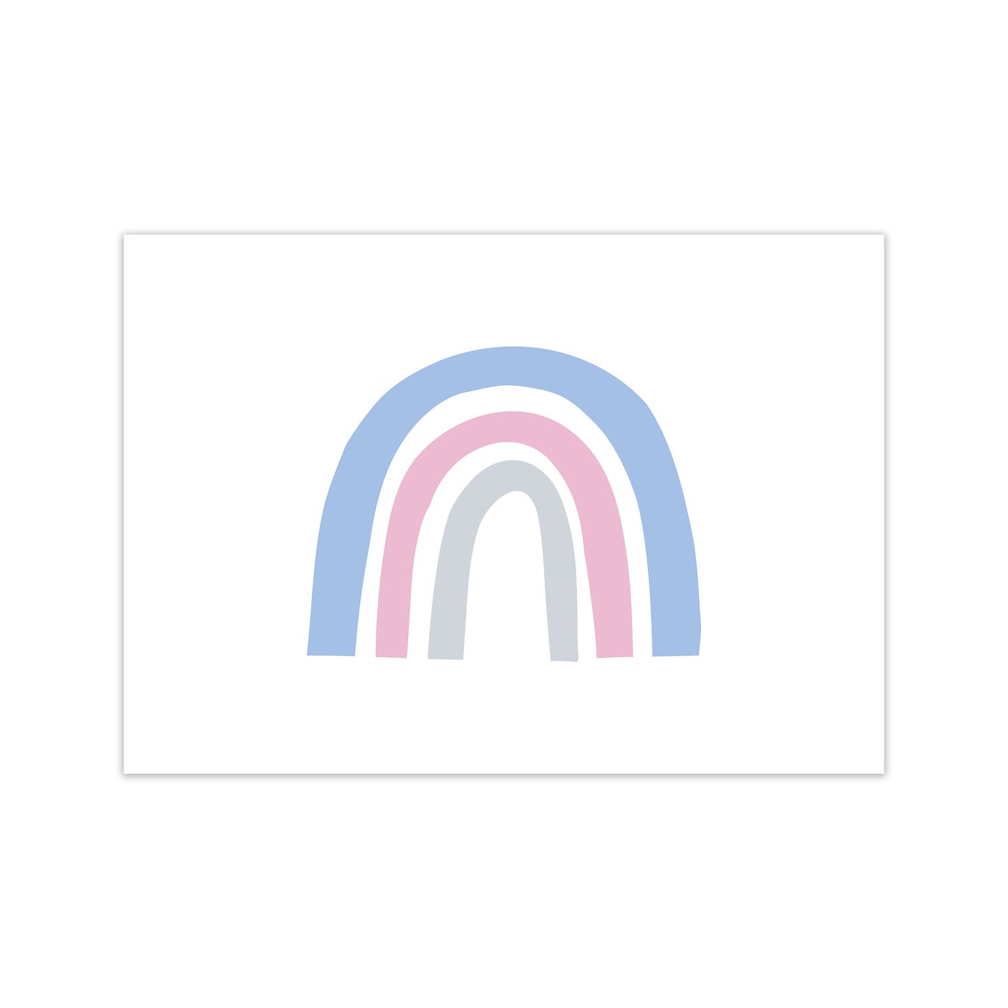 Rainbow Blue  Art Print by Pixy Paper Print Only