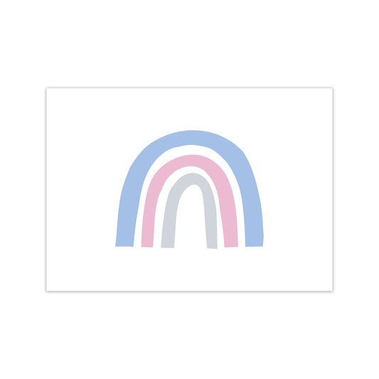 Rainbow Blue  Art Print by Pixy Paper Print Only