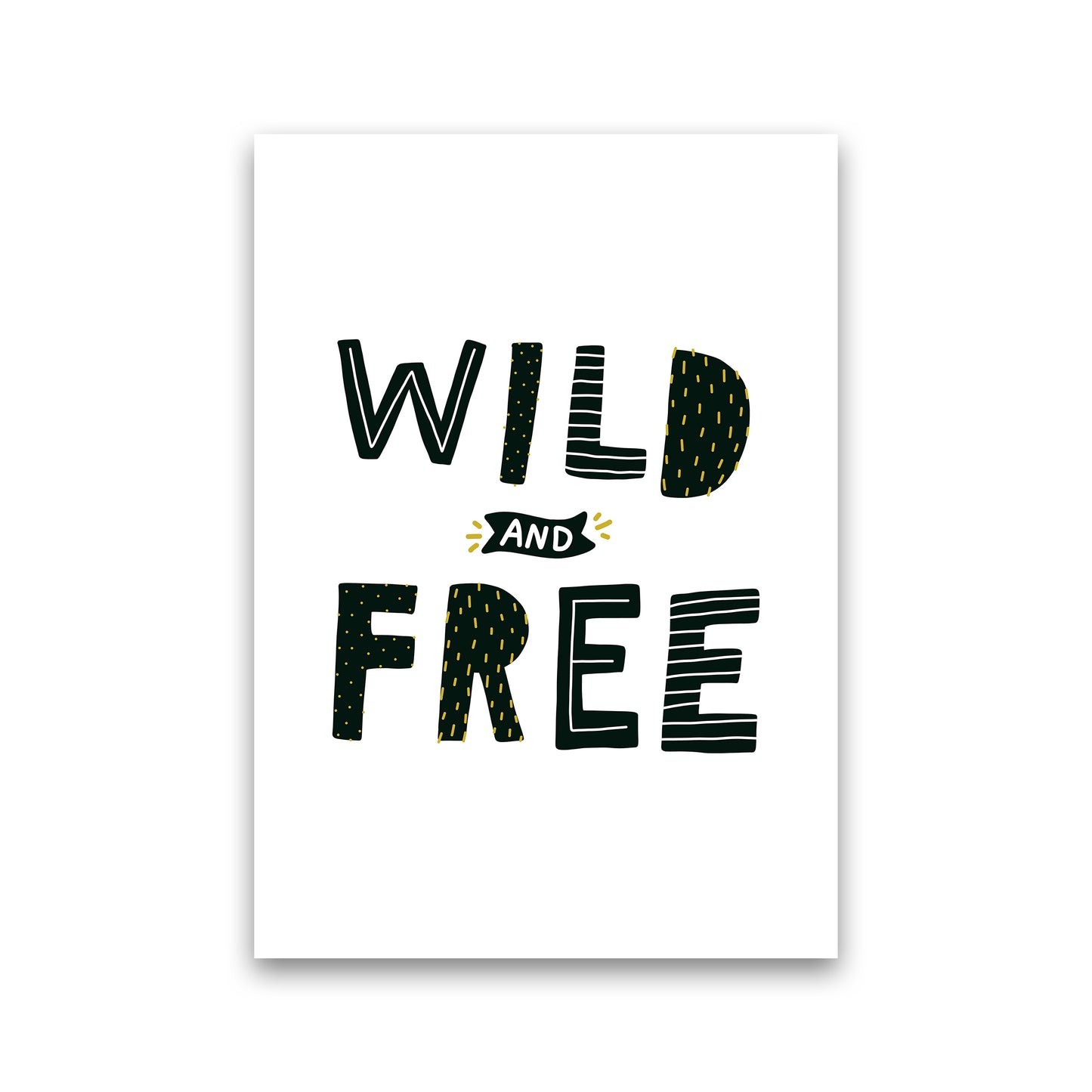Wild And Free  Art Print by Pixy Paper Print Only