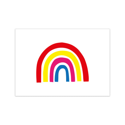 Rainbow Red  Art Print by Pixy Paper Print Only
