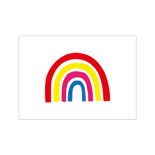Rainbow Red  Art Print by Pixy Paper Print Only