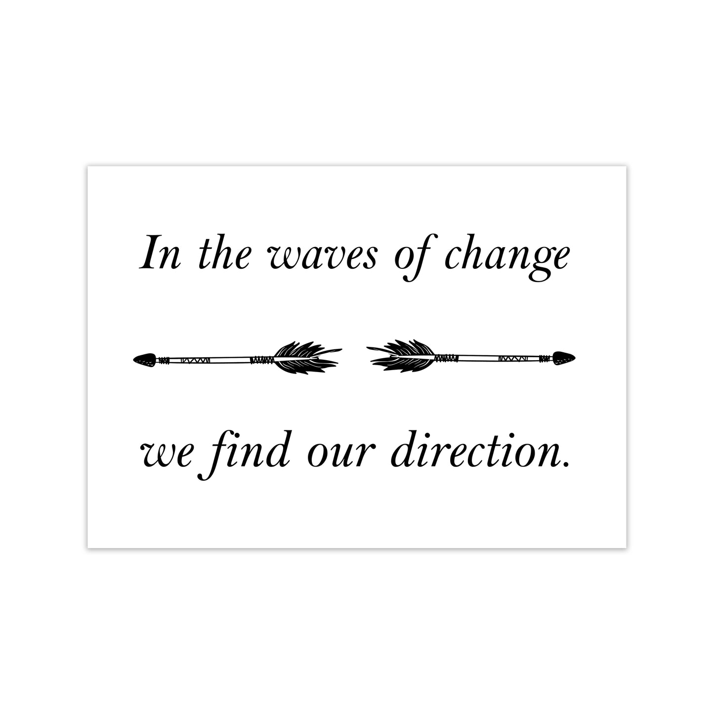 In The Waves Of Change  Art Print by Pixy Paper Print Only