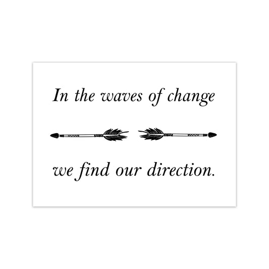In The Waves Of Change  Art Print by Pixy Paper Print Only