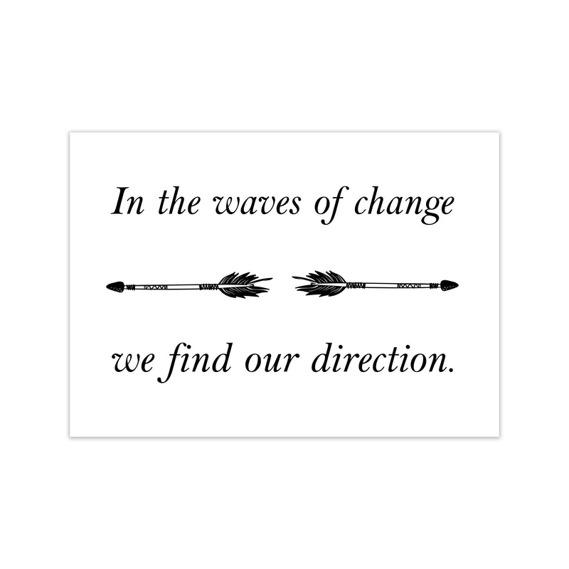 In The Waves Of Change  Art Print by Pixy Paper Print Only