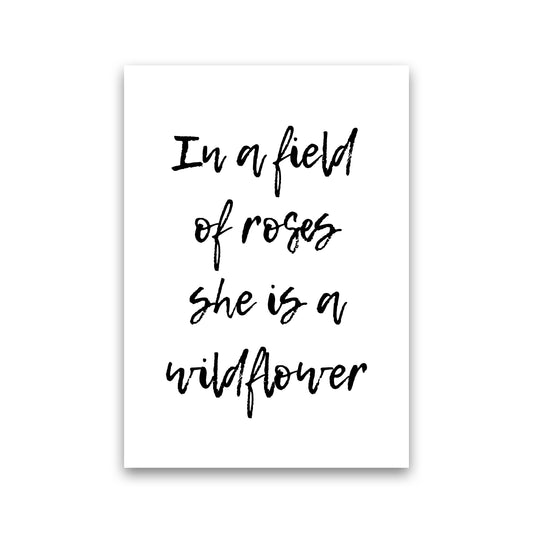 In A Field Of Roses  Art Print by Pixy Paper Print Only