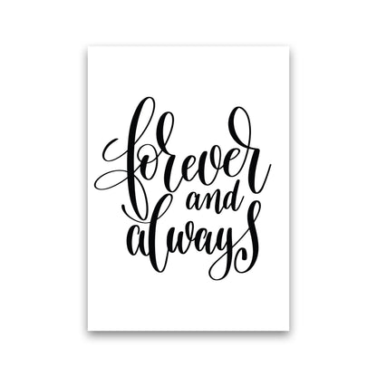 Forever And Always  Art Print by Pixy Paper Print Only
