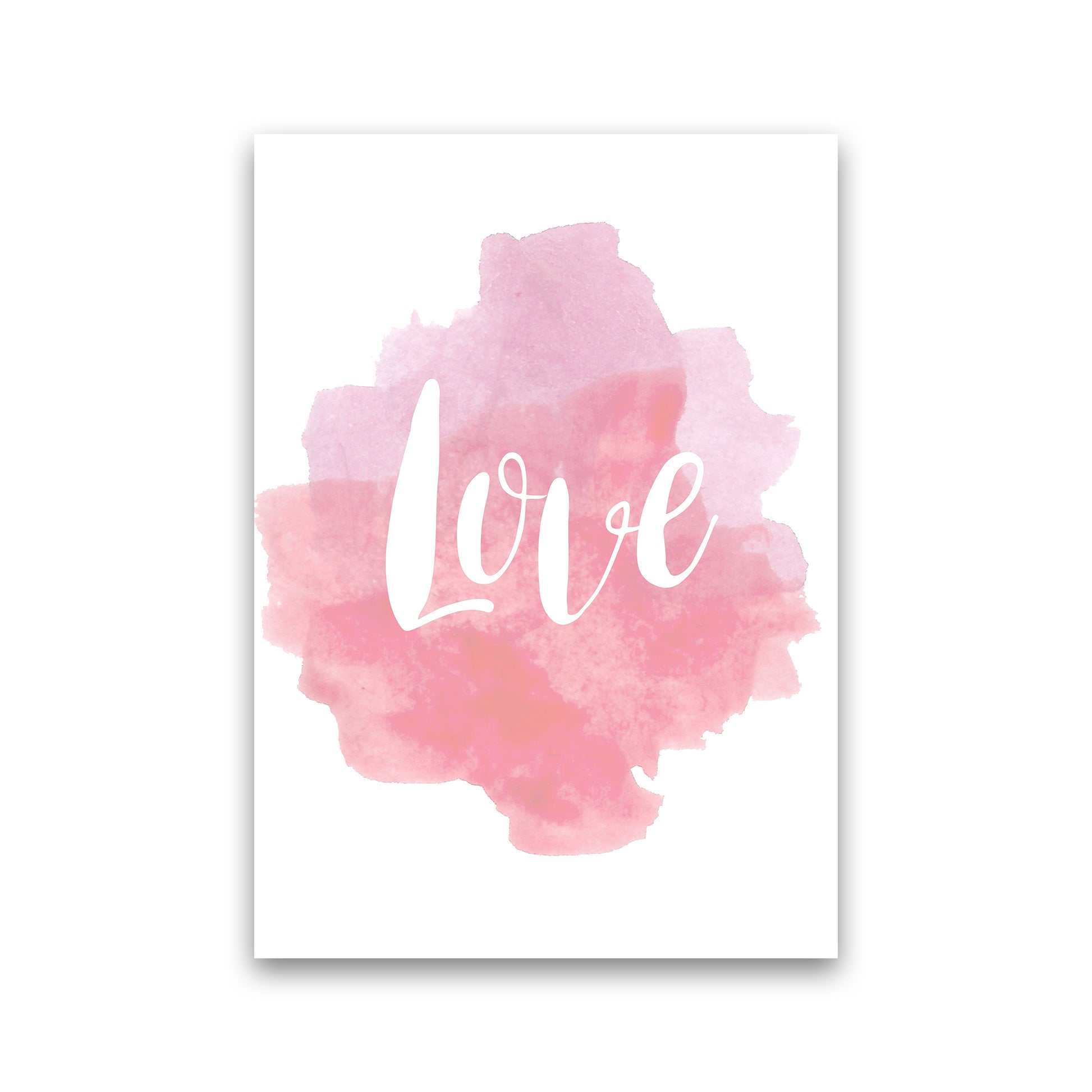 Love Watercolour  Art Print by Pixy Paper Print Only