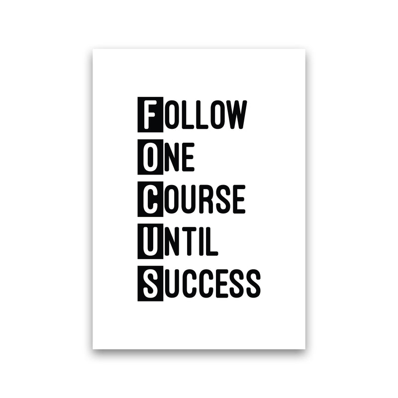Focus Black  Art Print by Pixy Paper Print Only