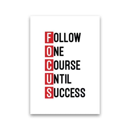 Focus Red  Art Print by Pixy Paper Print Only
