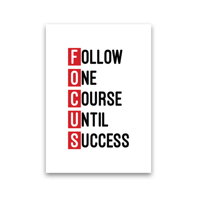 Focus Red  Art Print by Pixy Paper Print Only